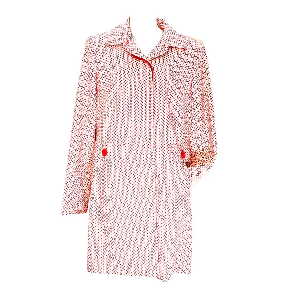 Apt. 9 Lined Hidden Buttons Cotton Blend Coat Str… - image 1